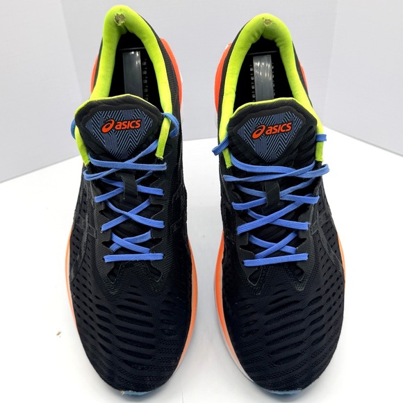 Asics Mens Shoes Mens Sz 11 FF Blast F450220 Black Neon Green & Orange Blue Lace main image 4